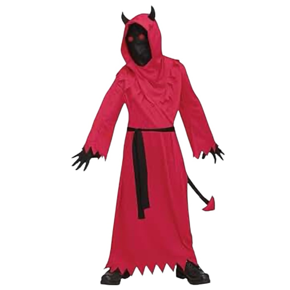 NWT Fun World Boys Fade In & Out Devil Costume Halloween‎ Cosplay